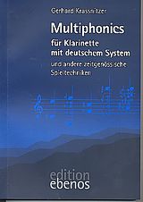 Gerhard Krassnitzer Notenblätter Multiphonics und andere zeitgenössische Spieltechniken