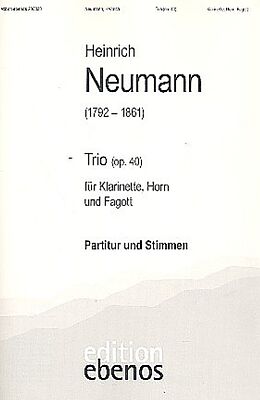 Heinrich Neumann Notenblätter Trio op.40