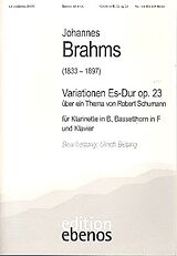Johannes Brahms Notenblätter Variationen Es-Dur op.23 über ein Thema