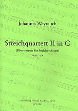 Johannes Weyrauch Notenblätter Streichquartett G-Dur Nr.2 als