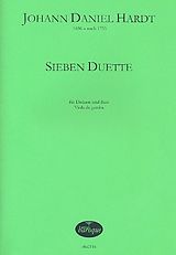 Johann Daniel Hardt Notenblätter 7 Duette für Diskant, Bass und