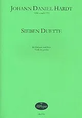 Johann Daniel Hardt Notenblätter 7 Duette für Diskant, Bass und