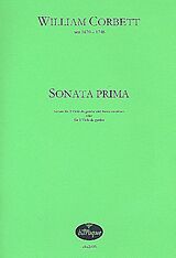 William Corbett Notenblätter Sonata prima für 2 Viole da gamba oder