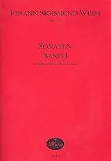 Johann Sigismund Weiss Notenblätter Sonaten Band 1 für Altblockflöte