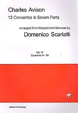 Charles Avison Notenblätter 12 Concertos in 7 Parts vol.5 (nos. 9-10)