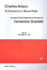 Charles Avison Notenblätter 12 Concertos in 7 Parts vol.6 (nos. 11-12)