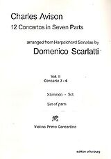 Charles Avison Notenblätter 12 Concertos in 7 Parts vol.2 (nos.3-4)