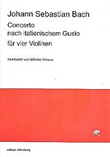 Johann Sebastian Bach Notenblätter Concerto nach italienischem Gusto BWV971