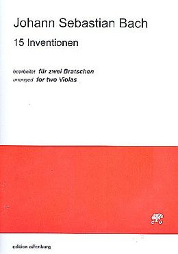 Johann Sebastian Bach Notenblätter 15 Inventionen