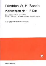 Friedrich Wilhelm Heinrich Benda Notenblätter Konzert F-Dur Nr.1