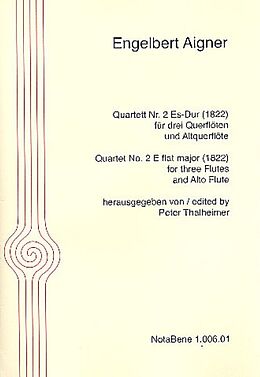 Engelbert Aigner Notenblätter Quartett Es-Dur Nr.2