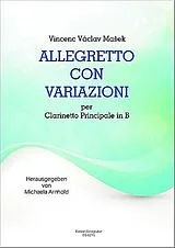 Vinzenz Václav Masek Notenblätter Allegretto con variazioni