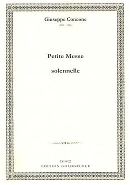 Giuseppe (Joseph) Concone Notenblätter Petite Messe solennelle