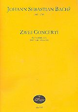 Johann Sebastian Bach Notenblätter 2 Konzerte für Cembalo