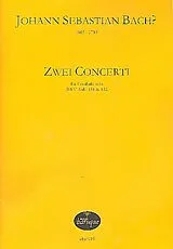 Johann Sebastian Bach Notenblätter Zwei Konzerte