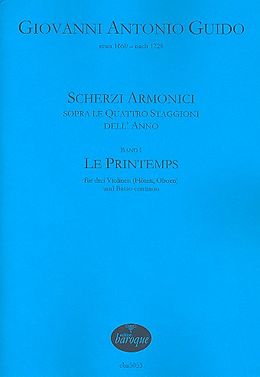 Giovanni Antonio Guido Notenblätter Scherzi armonici Band 1 - Le printemps