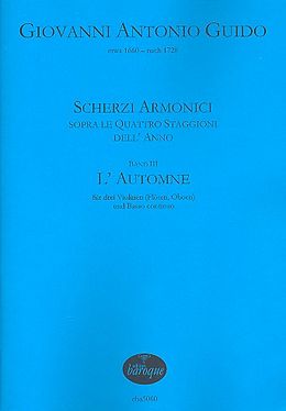 Giovanni Antonio Guido Notenblätter Scherzi armonici Band 3 - Lautomne