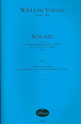 William Young Notenblätter Sonaten à 3, 4 e 5 Band 1 für 2 Violinen