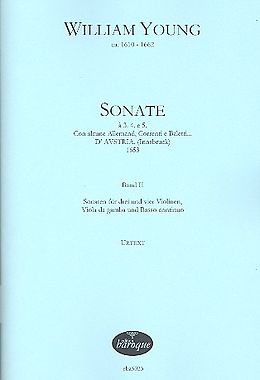 William Young Notenblätter Sonaten à 3, 4 e 5 Band 2 für 3-4 Violinen