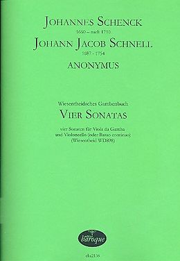  Notenblätter 4 Sonatas für Viola da Gamba und