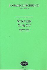 Johannes Schenck Notenblätter Sonaten Nr.11 und 15
