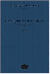 Maurizio Cazzati Notenblätter Hinni per tutto lanno op.29 vol.2