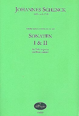 Johannes Schenck Notenblätter Sonaten Nr.1 und 2 für Viola da Gamba und Bc