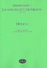 Johann Gottlieb Graun Notenblätter Duetto für 2 Violen da gamba