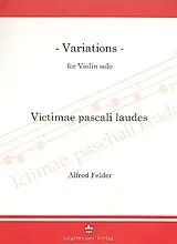 Alfred Felder Notenblätter Variations