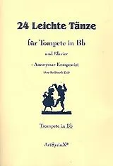 Anonymus Notenblätter 24 leichte Tänze für Trompete und Klavier