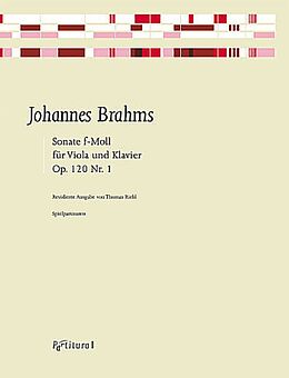 Johannes Brahms Notenblätter Sonate f-Moll op.120,1