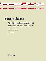 Johannes Brahms Notenblätter 4 Zigeunerlieder op.103