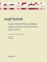 Joseph Ryelandt Notenblätter Sonate d-Moll op.73