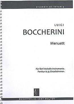 Luigi Boccherini Notenblätter Menuett A-Dur für flexibles Ensemble