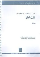 Johann Sebastian Bach Notenblätter Arie für flexibles Ensemble