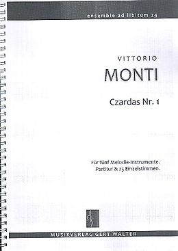 Vittorio Monti Notenblätter Czardas Nr.1 für flexibles Ensemble