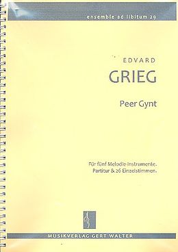 Edvard Hagerup Grieg Notenblätter Peer Gynt für flexibles Ensemble