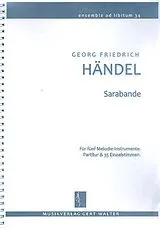 Georg Friedrich Händel Notenblätter Sarabande