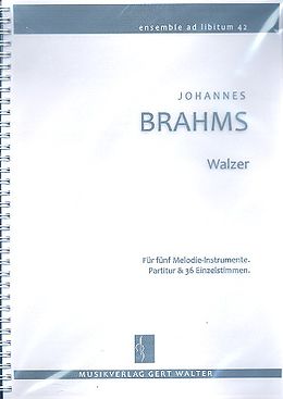 Johannes Brahms Notenblätter Walzer op.39,15 für flexibles Ensemble