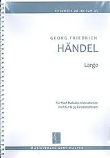 Georg Friedrich Händel Notenblätter Largo für flexibles Ensemble