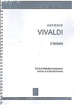 Antonio Vivaldi Notenblätter Lestate op.8,2 RV315