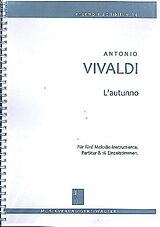 Antonio Vivaldi Notenblätter Lautunno op.8,3 RV293