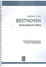 Ludwig van Beethoven Notenblätter 6 deutsche Tänze