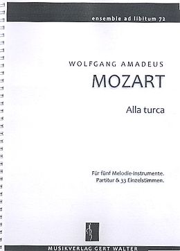 Wolfgang Amadeus Mozart Notenblätter Alla turca KV331
