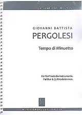 Giovanni Battista Pergolesi Notenblätter Tempo di Minuetto