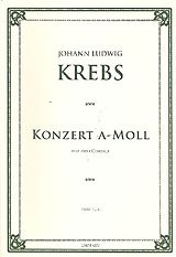 Johann Ludwig Krebs Notenblätter Konzert a-Moll
