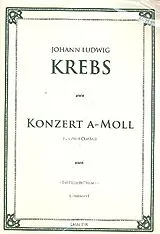 Johann Ludwig Krebs Notenblätter Konzert a-Moll