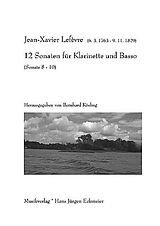 Jean Xavier Lefèvre Notenblätter 12 Sonaten Band 3 (Nr.8-10)