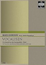 Giulio Marco Bordogni Notenblätter Vocalisen in tiefer Lage Band 1 (Violinschlüssel)