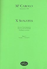 Carolo Notenblätter 10 Sonaten Band 1 (Nr.1-5)